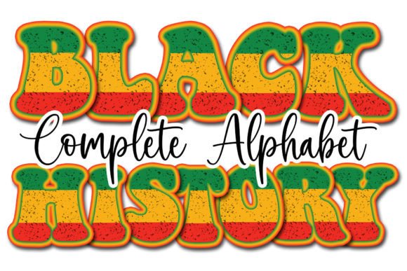 Black History Month Sublimation Alphabet