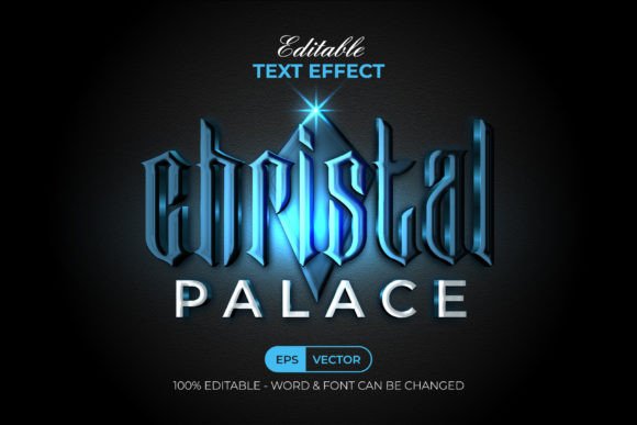 Cinematic Christal Text Effects for Illustrator