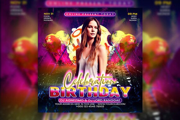 Designing Memorable Celebrations with a Professional Birthday Party Flyer Template