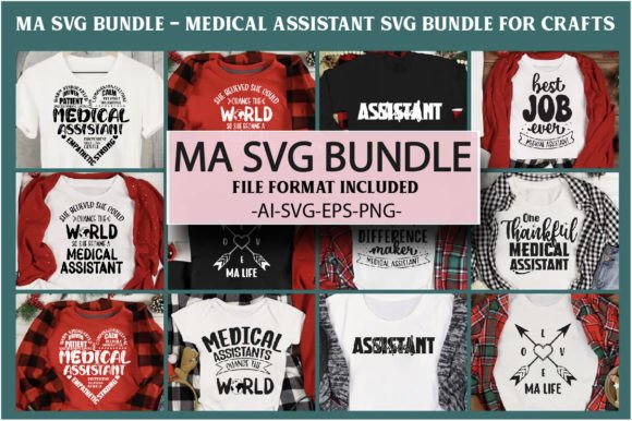 Ma SVG Bundle: Medical Assistant Designs