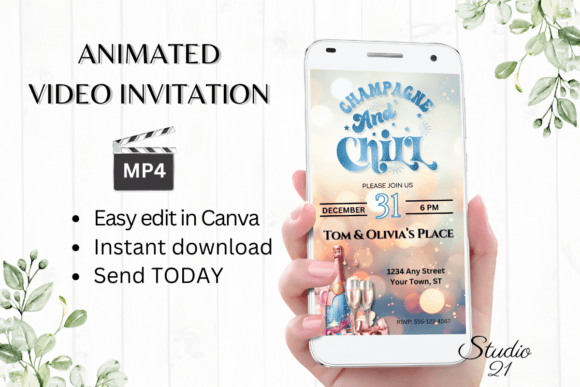 Modern New Year's Eve Party Invitation