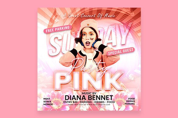 Pink Night Club Party Flyer: Design Guide