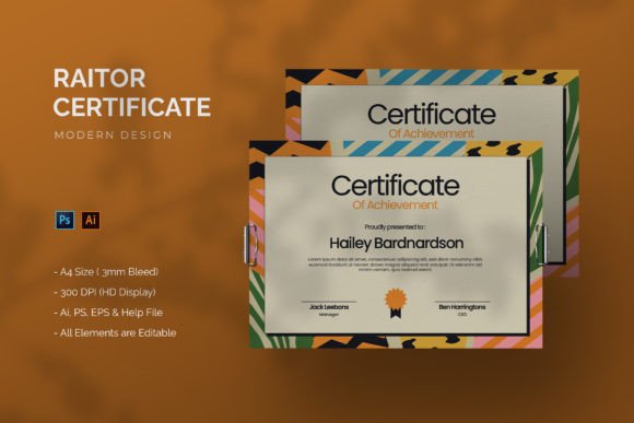 Raitor - Certificate Template: Elevating Recognition in the Digital Age