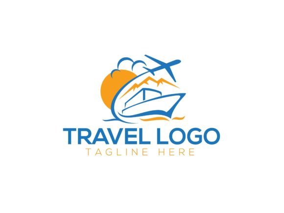 Travel Logo Designs Vector: Circle Trave